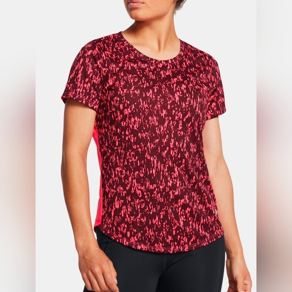 Under Armour Launch Speed Stripe Printed Short Sleeve Running